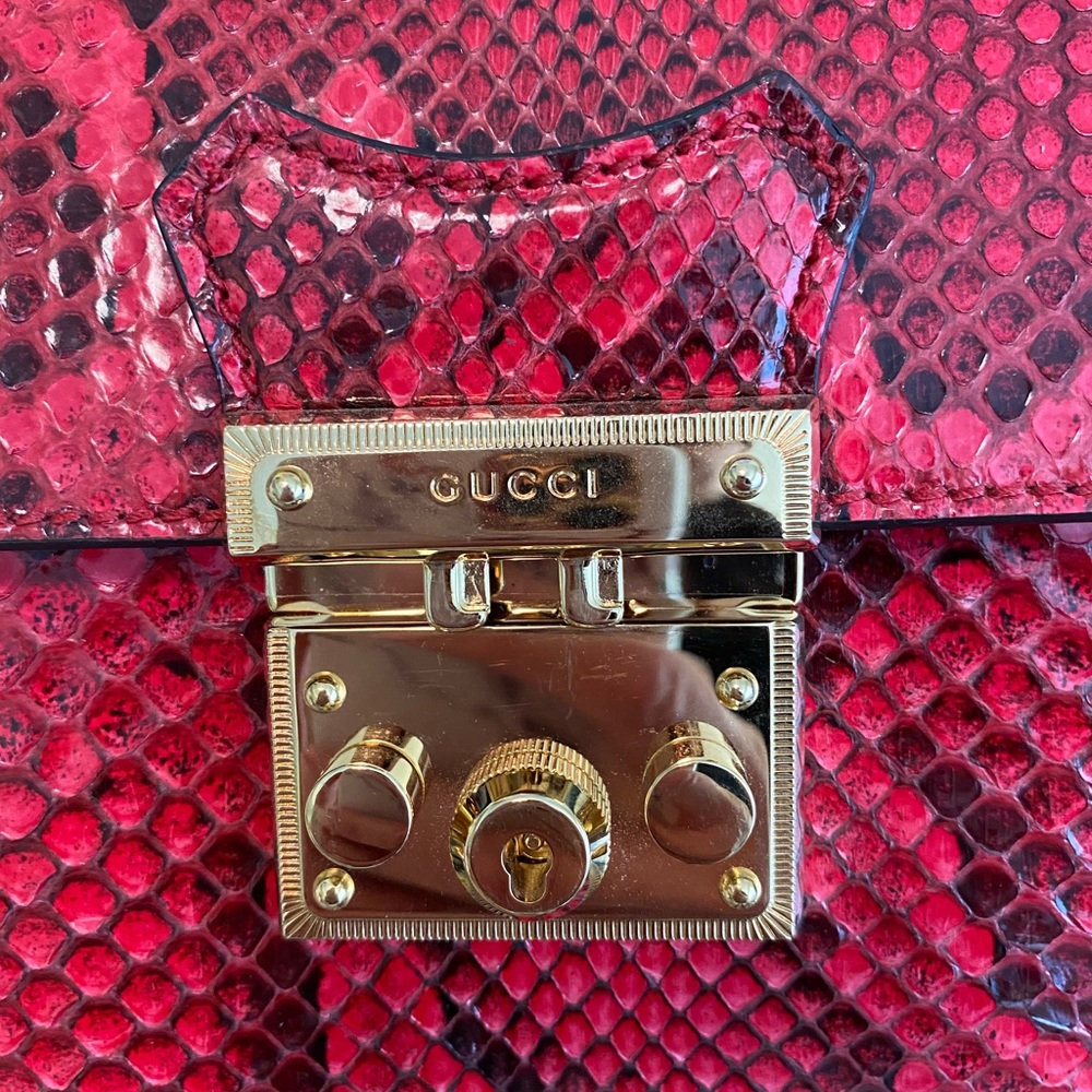 *RARE*Authentic Gucci Padlock Python Mini Backpack - Picture 4 of 15